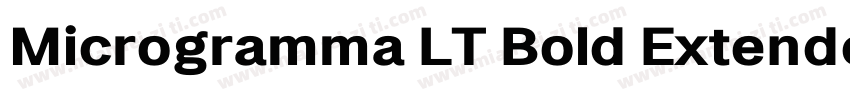 Microgramma LT Bold Extended字体转换